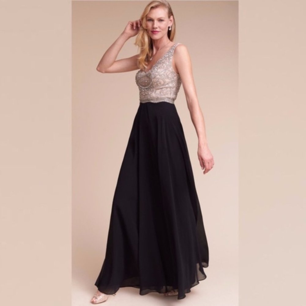 New Aidan Mattox BHLDN Regina 10 Embellished Gown